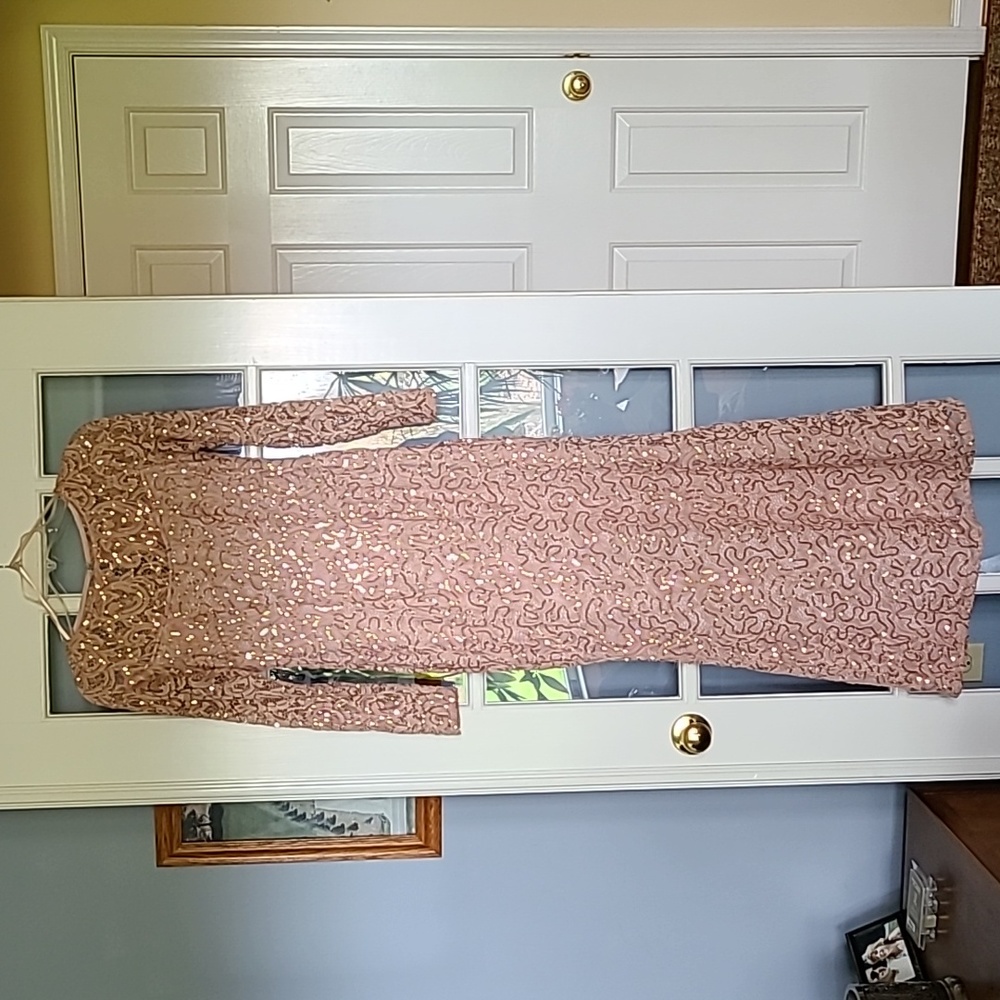 Blush beaded gown